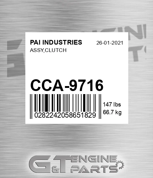 CCA-9716 Assy,clutch