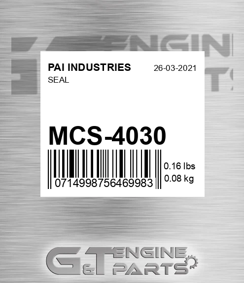 MCS-4030 Seal