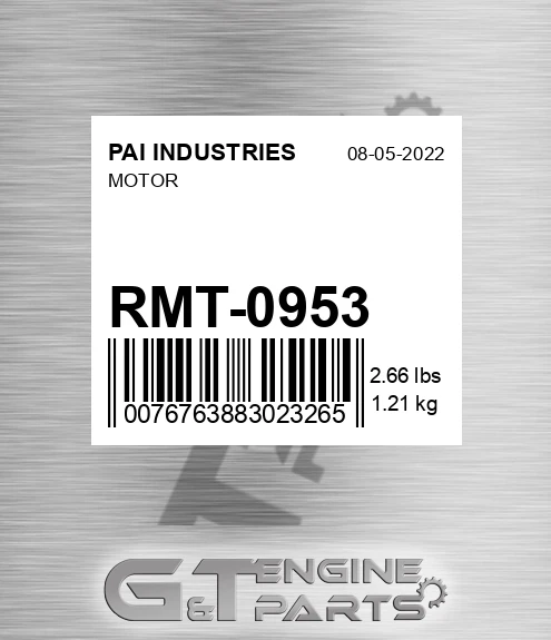 RMT-0953 Motor for PAI INDUSTRIES