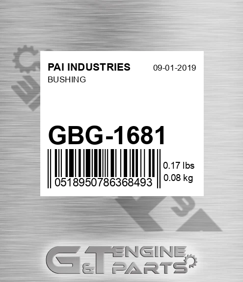 GBG-1681 Bushing