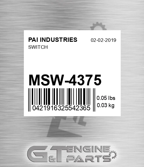 MSW-4375 Switch
