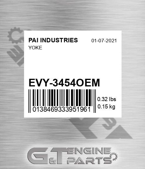 EVY-3454OEM Yoke