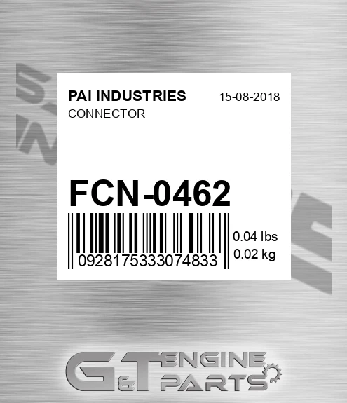 FCN-0462 Connector for PAI INDUSTRIES