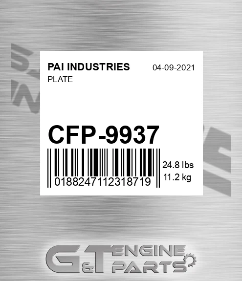 CFP-9937 Plate