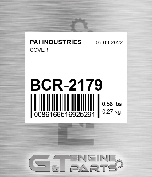 BCR-2179 Cover