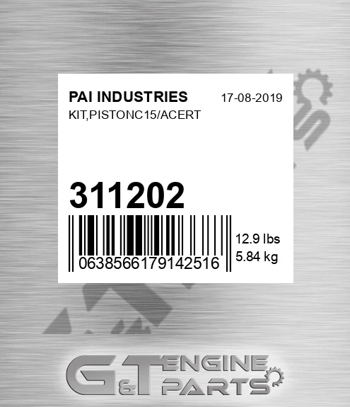 311202 Kit,pistonc15/acert for PAI INDUSTRIES