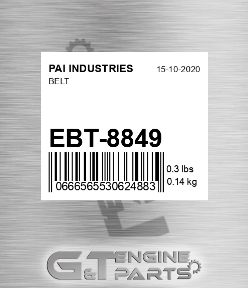 EBT-8849 Belt