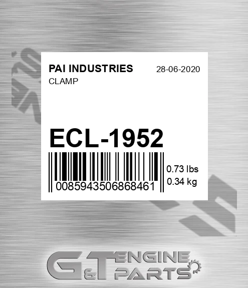 ECL-1952 Clamp for PAI INDUSTRIES