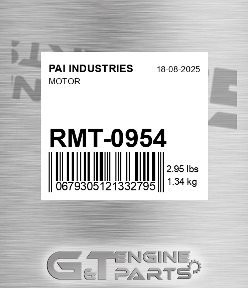 RMT-0954 Motor for PAI INDUSTRIES