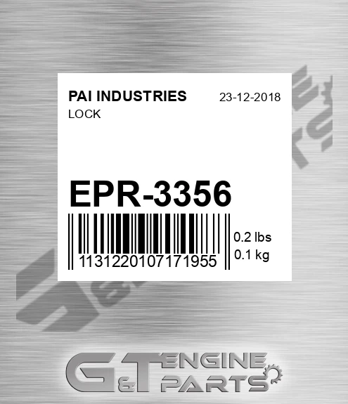 EPR-3356 Lock