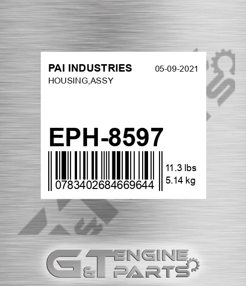 EPH-8597 Housing,assy