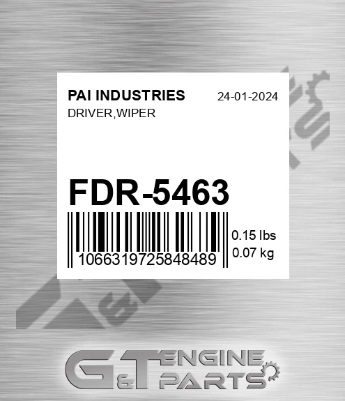 FDR-5463 Driver,wiper