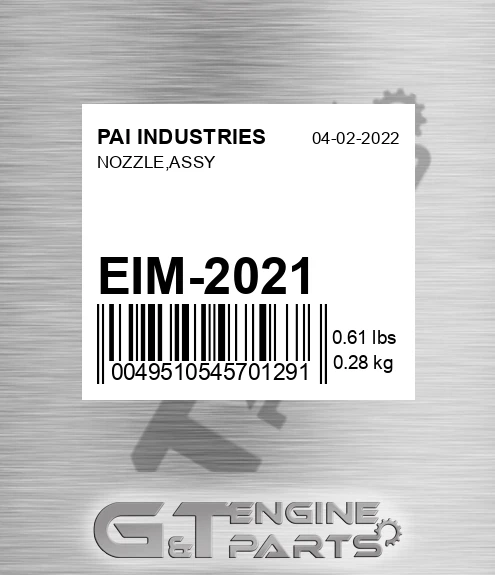 EIM-2021 Nozzle,assy
