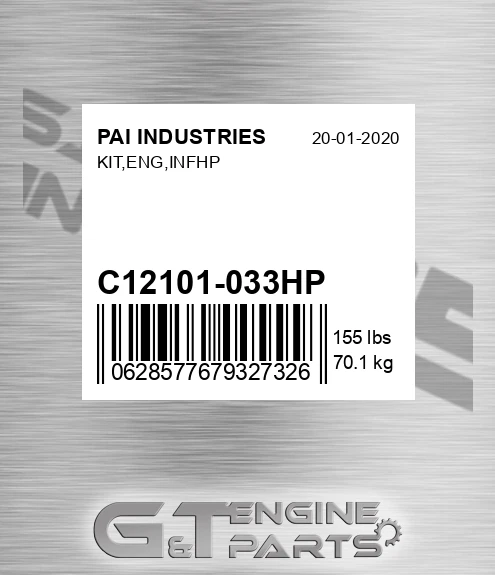 C12101-033HP Kit,eng,infhp