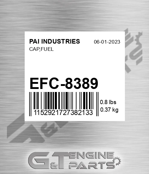 EFC-8389 Cap,fuel