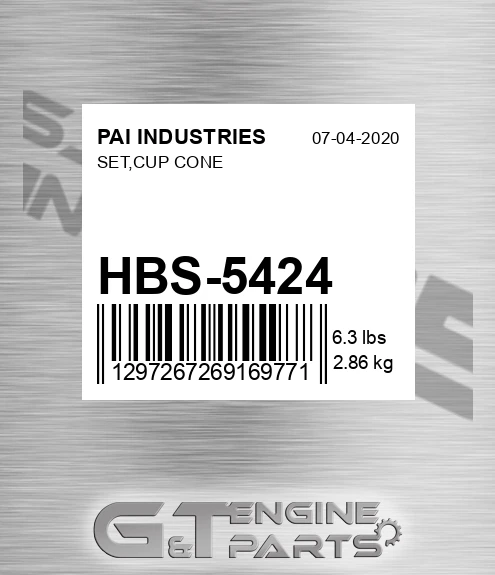 HBS-5424 Set,cup Cone
