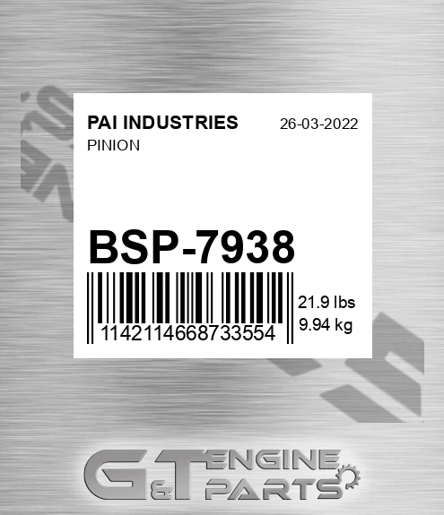 BSP-7938 Pinion