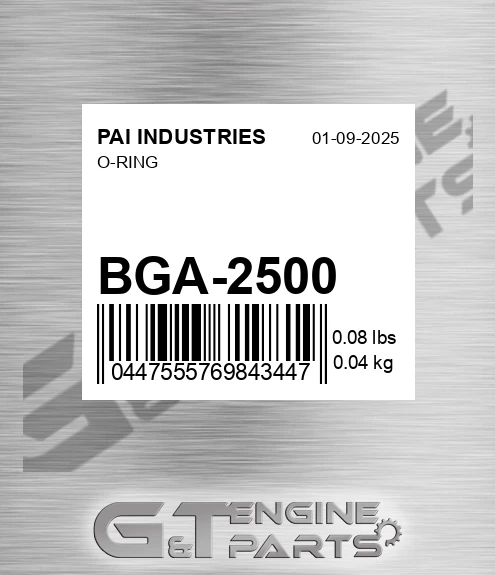 BGA-2500 O-ring