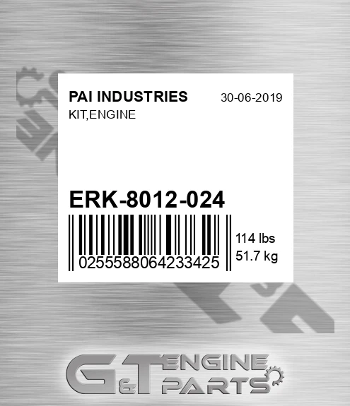 ERK-8012-024 Kit,engine for PAI INDUSTRIES
