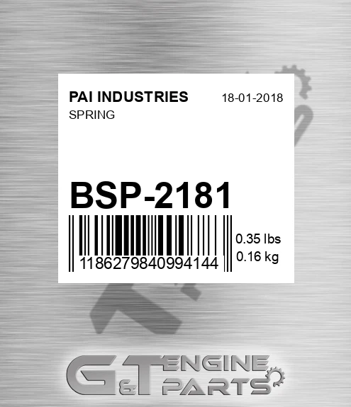 BSP-2181 Spring