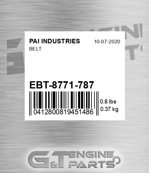 EBT-8771-787 Belt