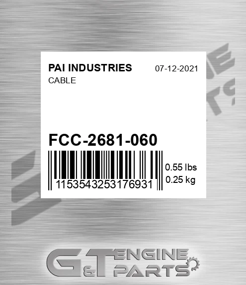 FCC-2681-060 Cable