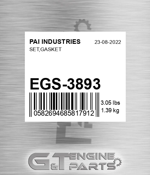 EGS-3893 Set,gasket