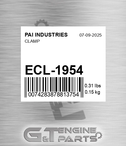 ECL-1954 Clamp for PAI INDUSTRIES