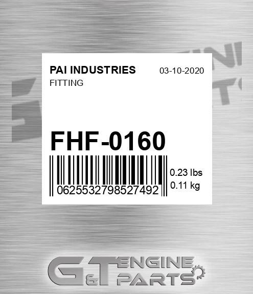 FHF-0160 Fitting