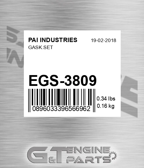 EGS-3809 Gask.set