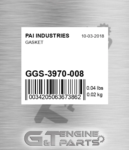 GGS-3970-008 Gasket