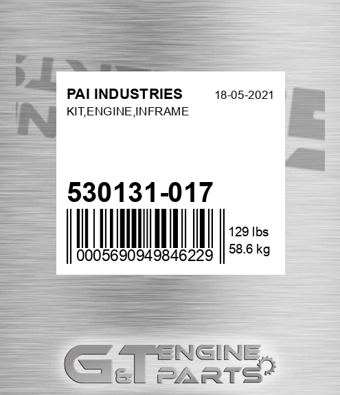 530131-017 Kit,engine,inframe for PAI INDUSTRIES