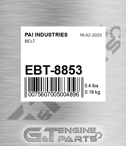 EBT-8853 Belt