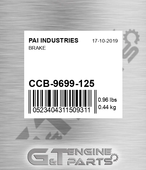 CCB-9699-125 Brake