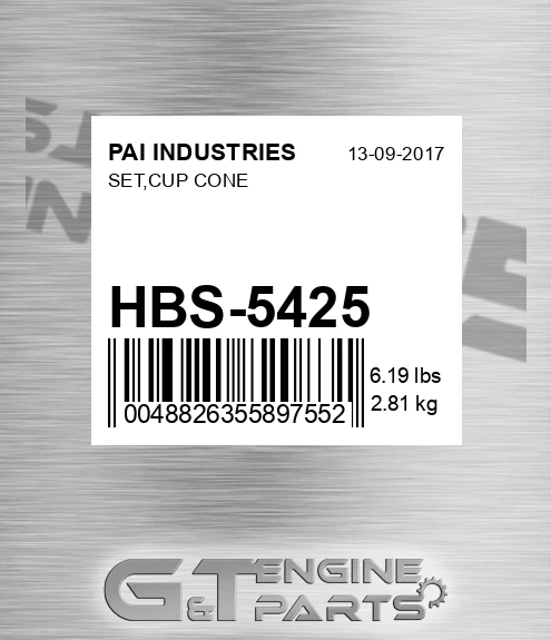 HBS-5425 Set,cup Cone