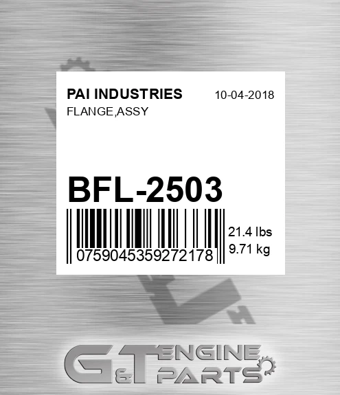 BFL-2503 Flange,assy