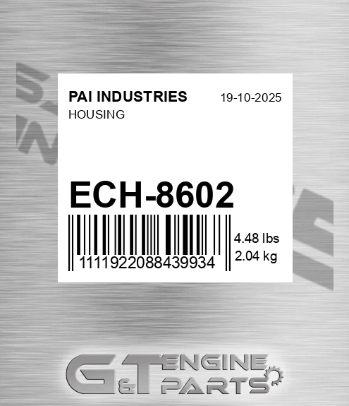 ECH-8602 Housing