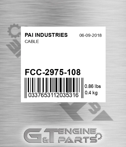 FCC-2975-108 Cable