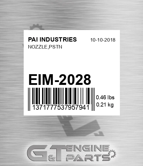 EIM-2028 Nozzle,pstn