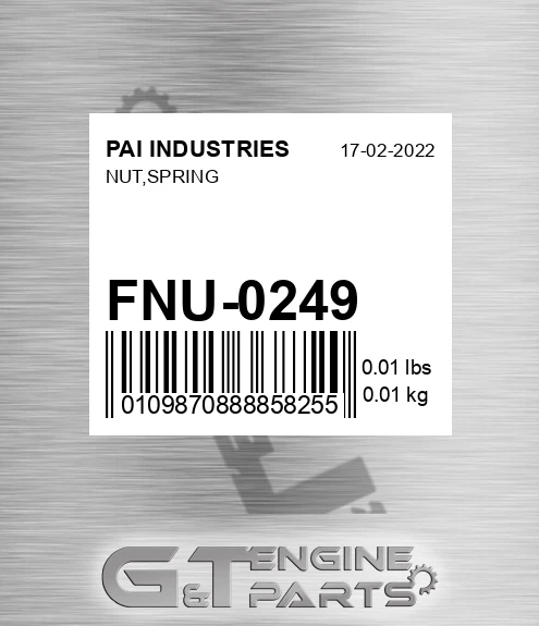 FNU-0249 Nut,spring