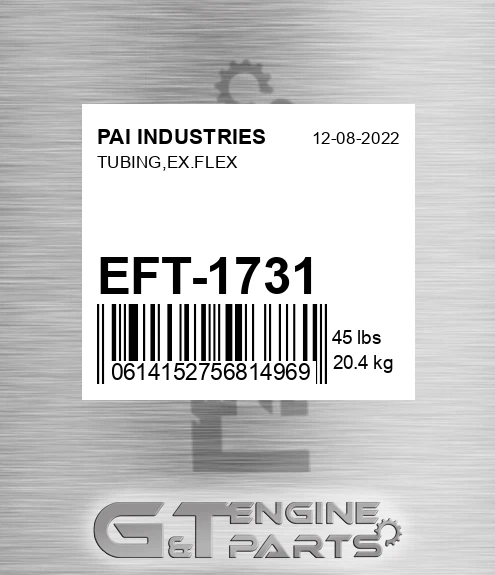 EFT-1731 Tubing,ex.flex