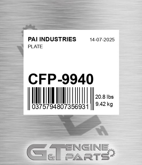 CFP-9940 Plate