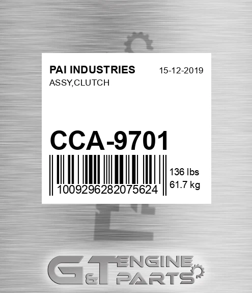 CCA-9701 Assy,clutch