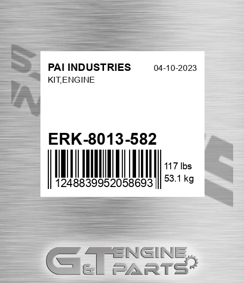 ERK-8013-582 Kit,engine for PAI INDUSTRIES