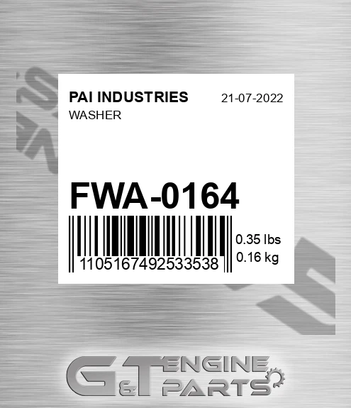 FWA-0164 Washer