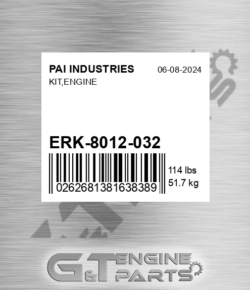 ERK-8012-032 Kit,engine for PAI INDUSTRIES