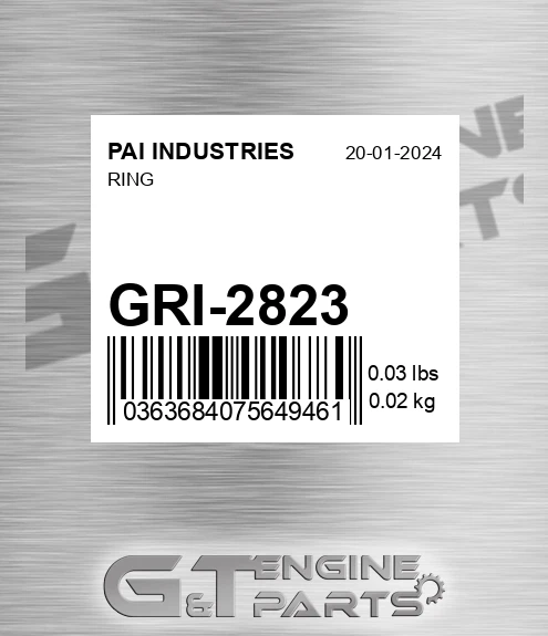 GRI-2823 Ring for PAI INDUSTRIES