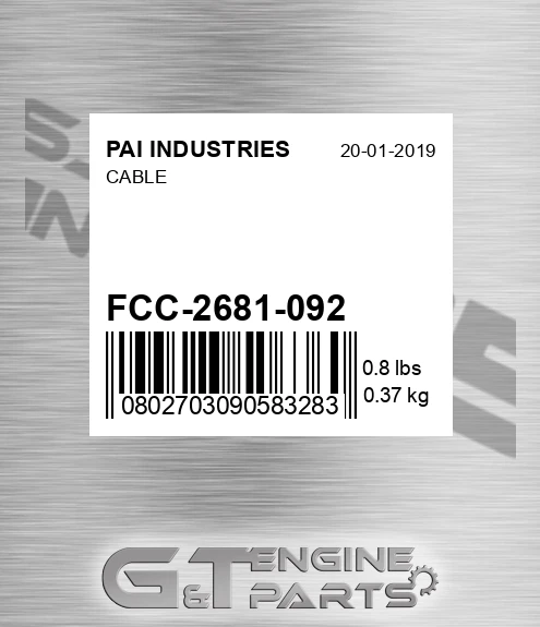 FCC-2681-092 Cable