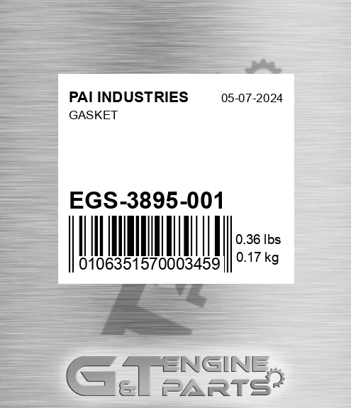 EGS-3895-001 Gasket