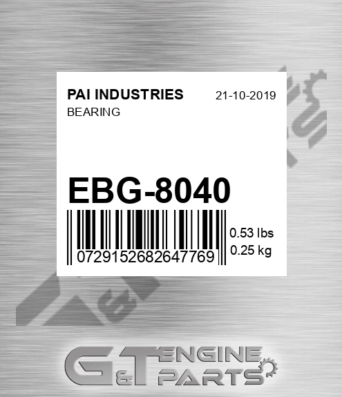 EBG-8040 Bearing